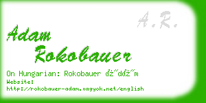 adam rokobauer business card